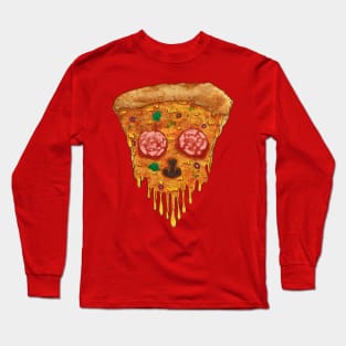 Pizza de los muertos Long Sleeve T-Shirt